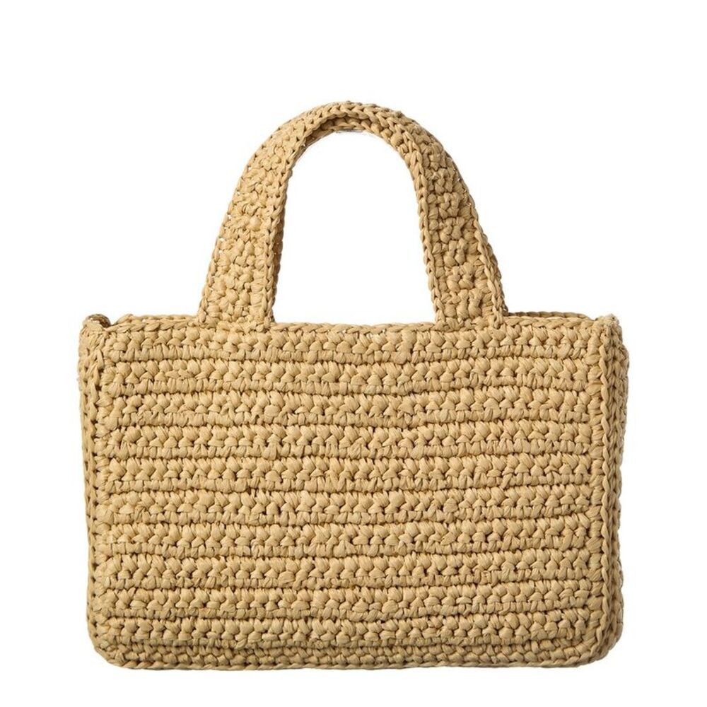 Valentino Viva Small Raffia Tote, Brown - Picture 2 of 4